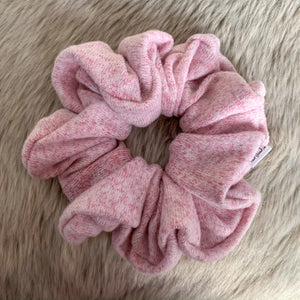 Pink Knit Scrunchie
