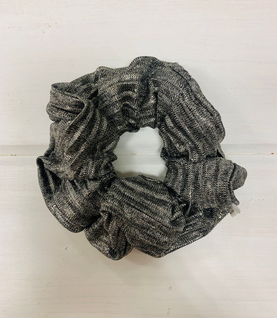 Silver Sparkle Scrunchie