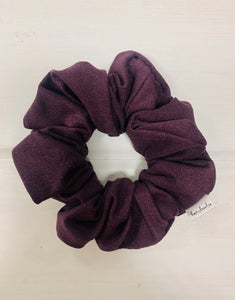 Purple Suede Scrunchie